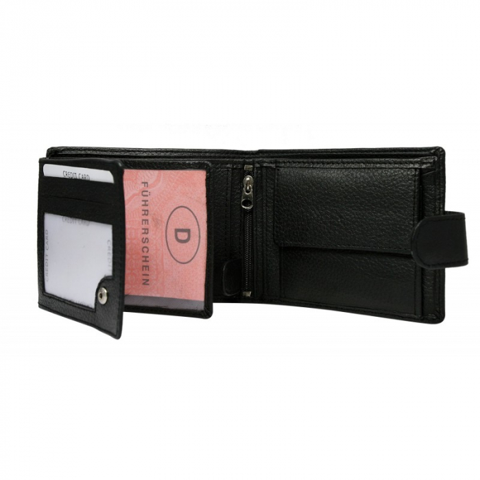 Portofel barbati, PORMG037, piele naturala, Negru, cu RFID [2]
