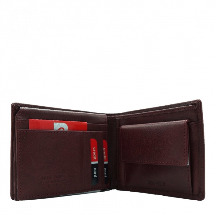 Portofel barbati PORMGP6 Bordo, Piele naturala [3]