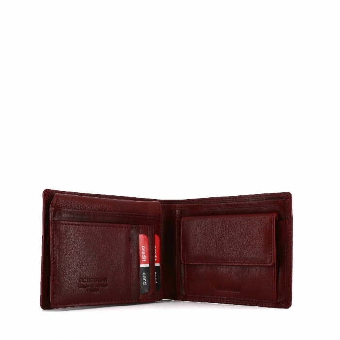 Portofel barbati PORMGP7 Bordo, Piele naturala [3]