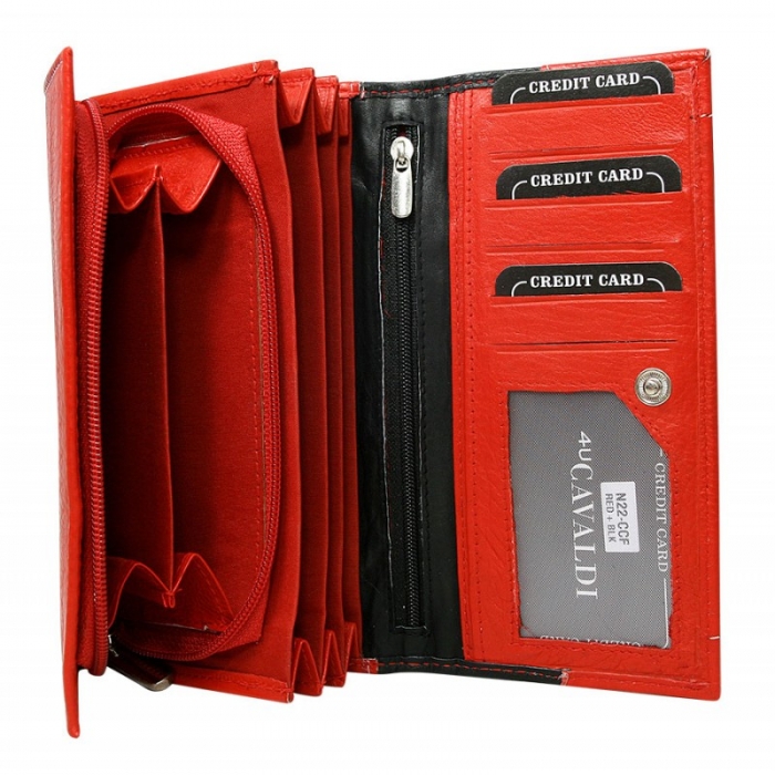 Portofel dama din piele naturala in 2 culori Cavaldi PORT628  [2]