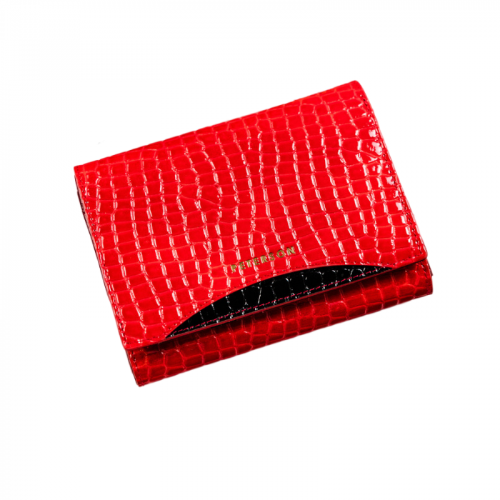 Portofel dama din piele naturala Peterson PORTG515, Rosu, RFID [1]
