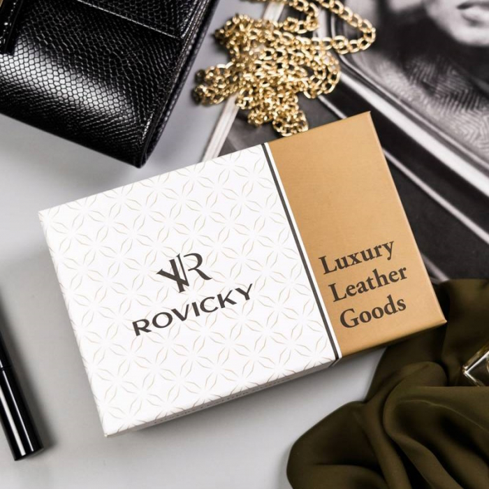 Portofel dama din piele naturala PORTG510, Rosu, Rovicky, RFID [3]