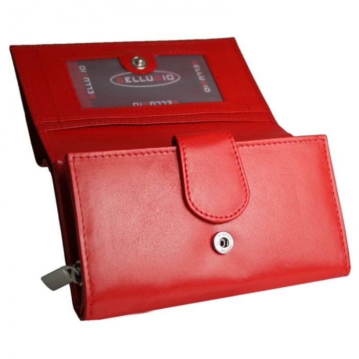 Portofel dama piele naturala Bellugio PORT210 Rosu [2]