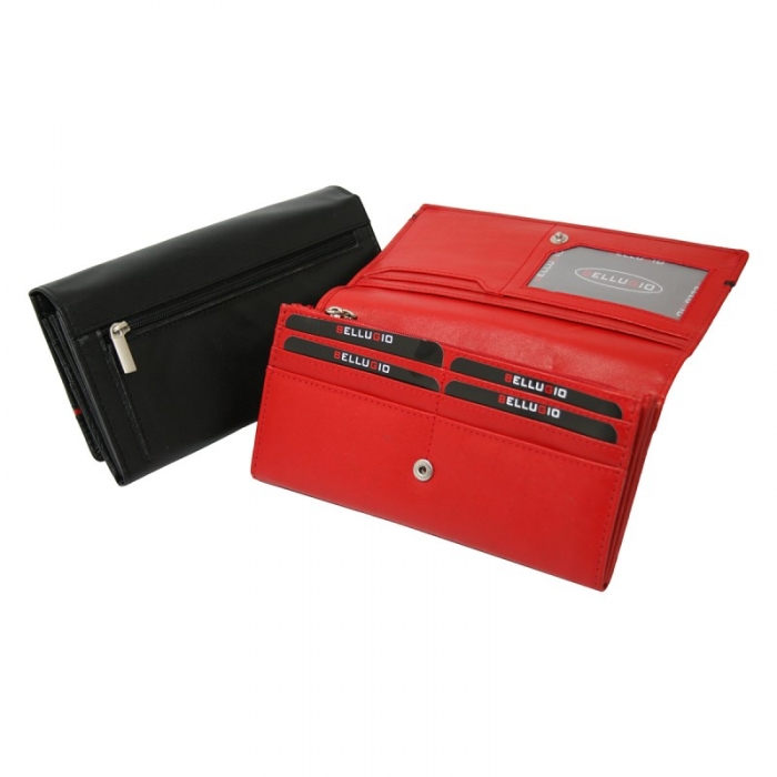 Portofel dama piele naturala Bellugio PORT213 Negru [3]