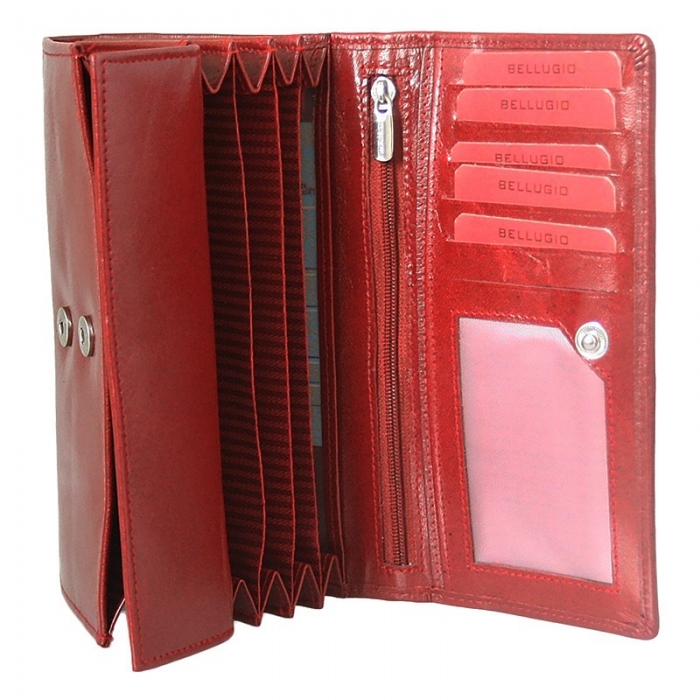 Portofel dama piele naturala Bellugio PORT215 Negru [4]