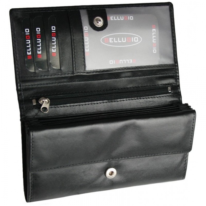 Portofel Rosu dama piele naturala Bellugio PORT223 Rosu [3]