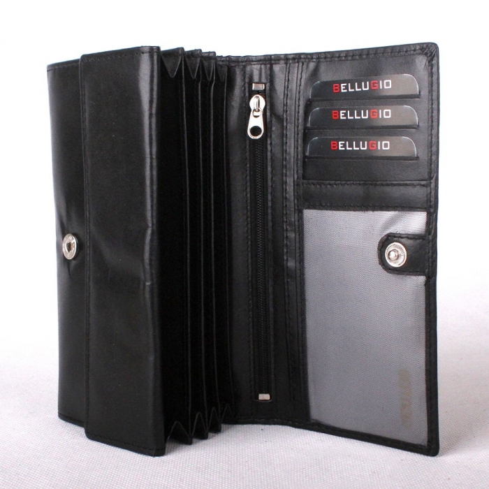 Portofel Rosu dama piele naturala Bellugio PORT223 Rosu [4]