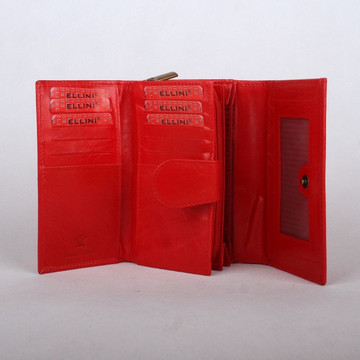 Portofel dama piele naturala Bellugio PORT501 Rosu [4]