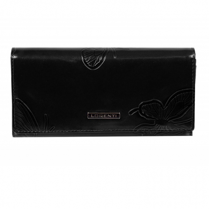 Portofel dama piele naturala cu fluturasi Lorenti [8]