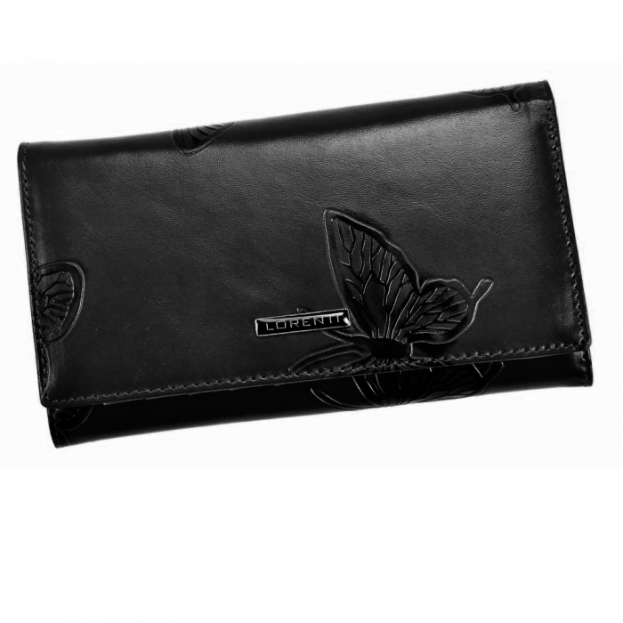 Portofel dama piele naturala cu fluturasi Lorenti [6]
