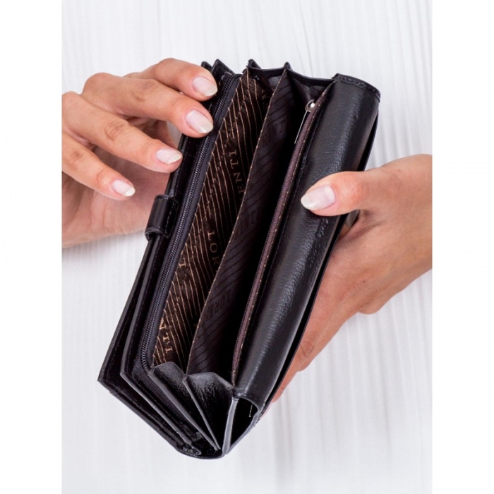 Portofel dama piele naturala cu fluturasi Lorenti [6]