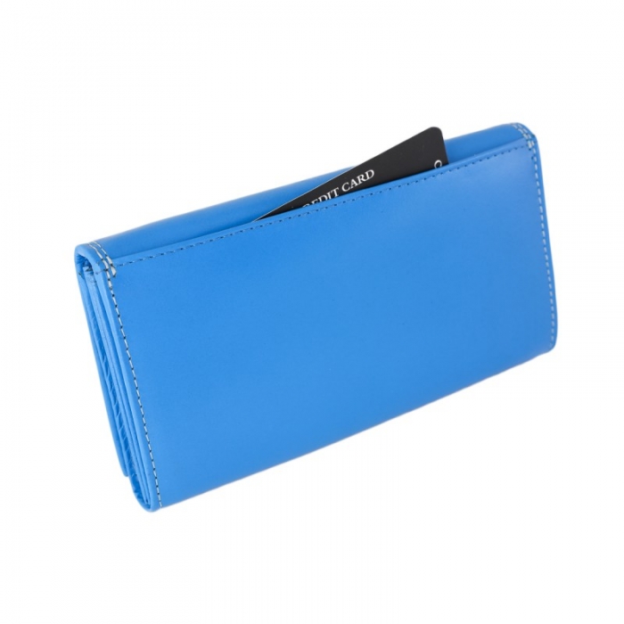 Portofel dama piele naturala Lorenti PORT305 Albastru [4]