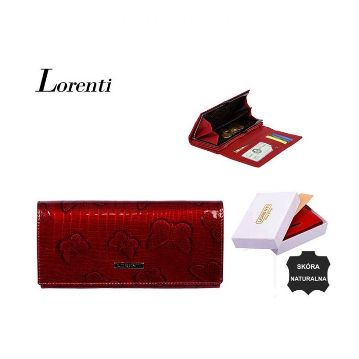 Portofel dama piele naturala Lorenti PORT308 Rosu [4]