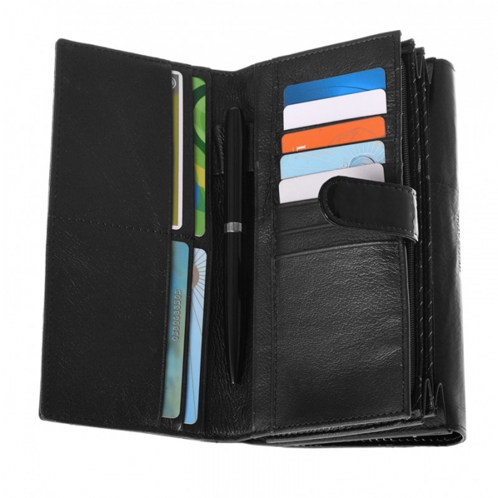 Portofel dama piele naturala Lorenti PORT319 Negru [2]