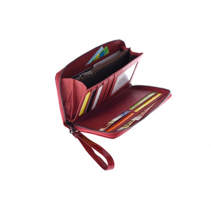 Portofel dama piele naturala Lorenti PORT324 Rosu [3]