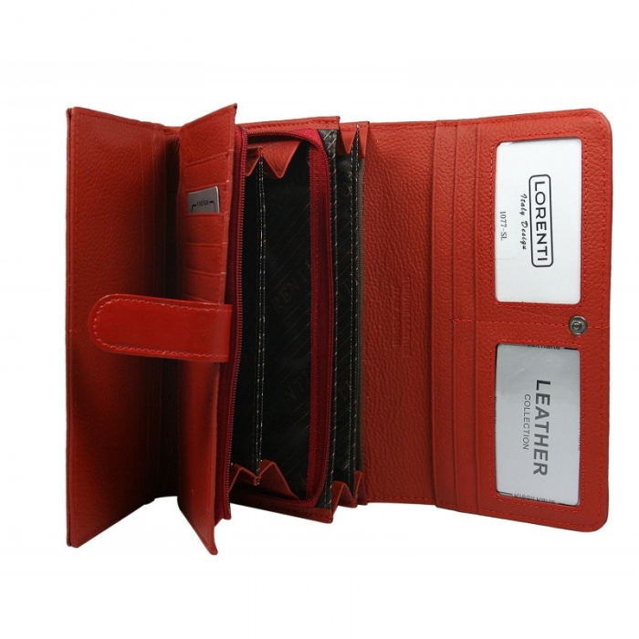 Portofel dama piele naturala Lorenti PORT412 Rosu [2]