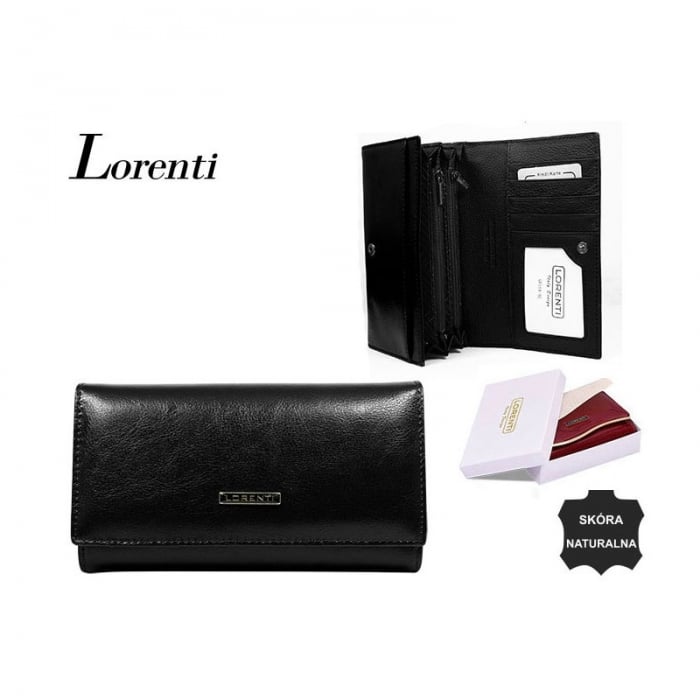 Portofel dama piele naturala Lorenti PORT415 Negru [3]