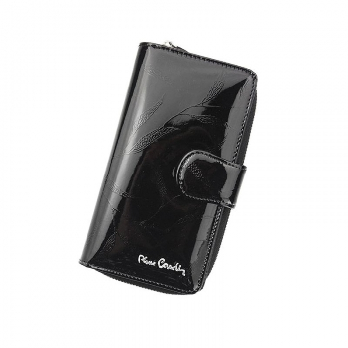 Portofel de lux pentru dama din piele naturala, cu frunze - PORTG003 [5]