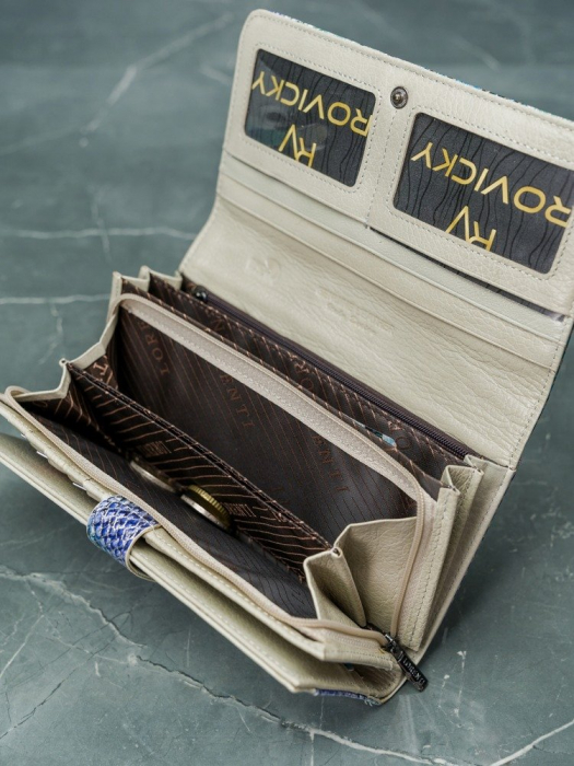 Portofel de lux pentru dama din piele naturala PORTG005 model sarpe [18]