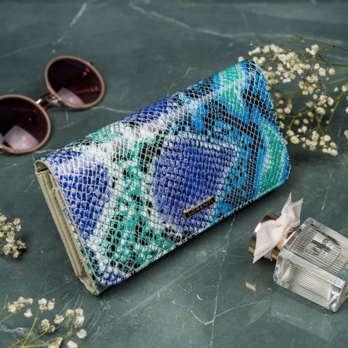 Portofel de lux pentru dama din piele naturala PORTG005 model sarpe [3]