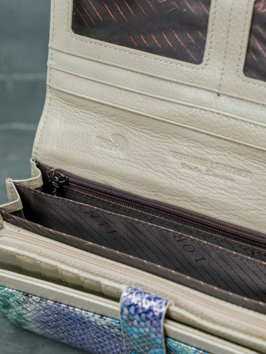 Portofel de lux pentru dama din piele naturala PORTG005 model sarpe [12]