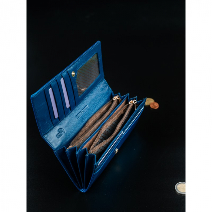 Portofel de lux pentru dama din piele naturala PORTG034 [8]