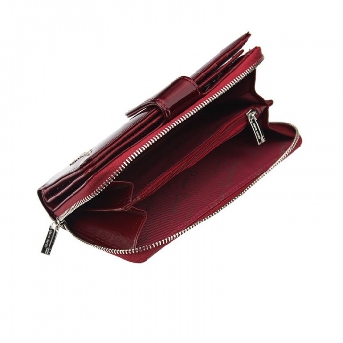 Portofel de lux pentru dama din piele naturala, cu frunze - PORTG002 [3]