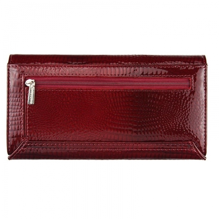 Portofel de lux pt. dama din piele naturala Gregorio PORT522 Rosu [2]
