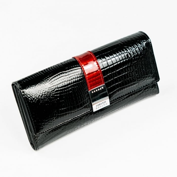 Portofel de lux pt. dama din piele naturala Lorenti PORT510 Negru [3]