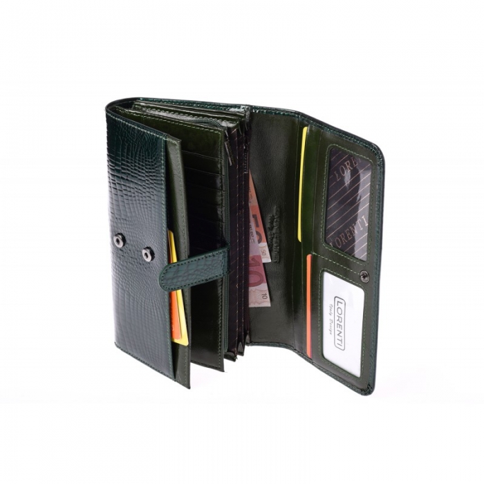 Portofel de lux pt. dama din piele naturala Lorenti PORT700 Negru [4]