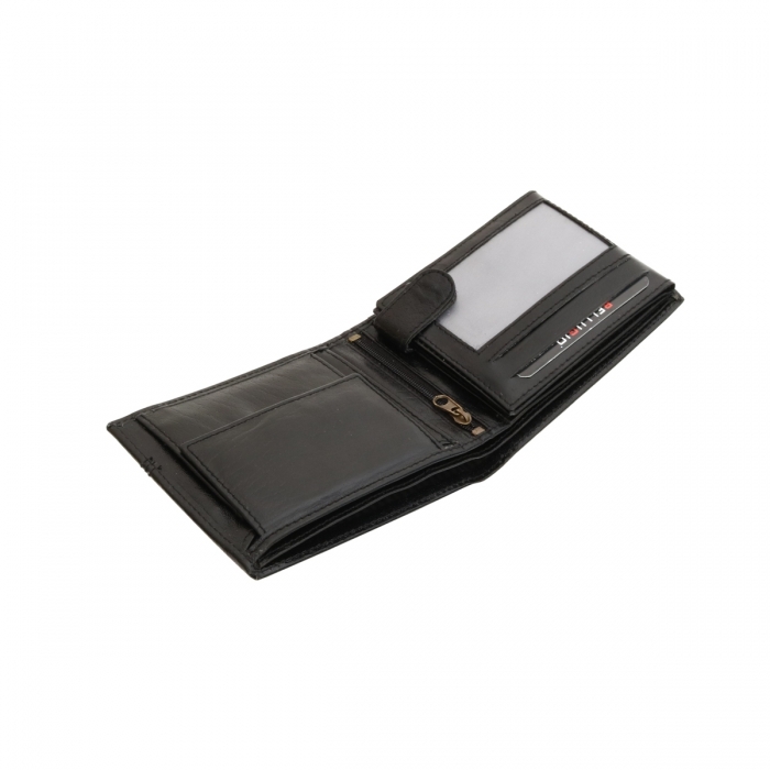 Portofel din piele naturala pt. barbati Bellugio  PORM400 Negru [5]