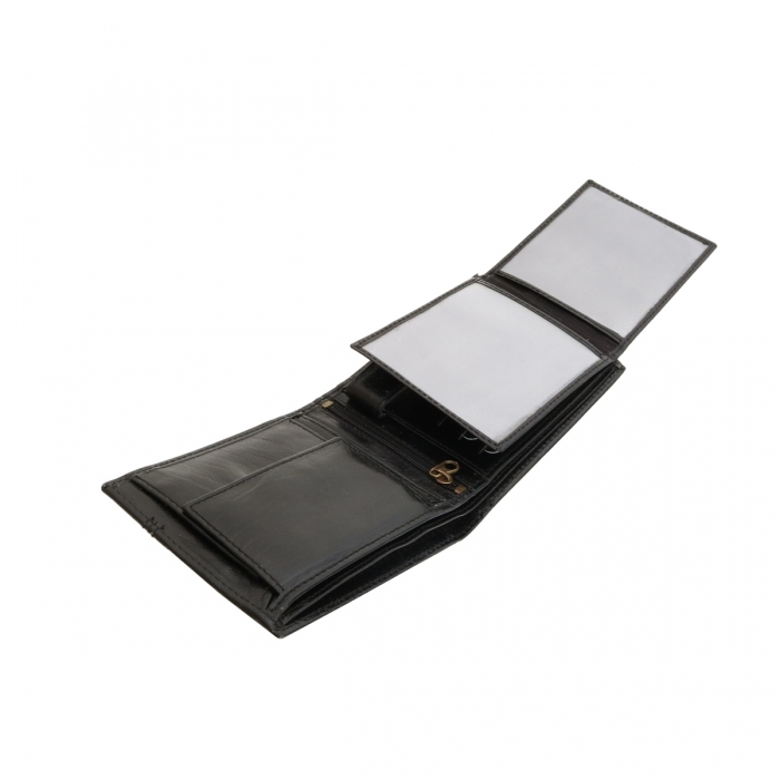 Portofel din piele naturala pt. barbati Bellugio  PORM400 Negru [7]