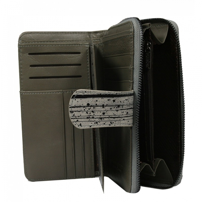 Portofel piele dungat (zebra) pentru femei - Forever Young Forever Young PORT621 [2]