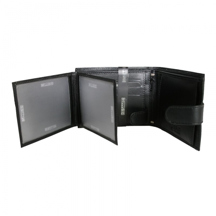 Portofel plat pentru barbati din piele naturala Bellugio PORMZ001  [2]