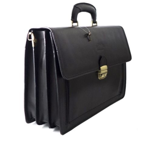 Servieta din piele naturala incapatoare marca Rovicky, Made in Italy - GEA400 [2]