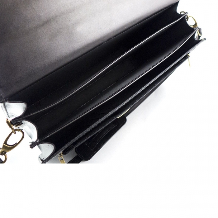 Servieta din piele naturala incapatoare marca Rovicky, Made in Italy - GEA400 [6]