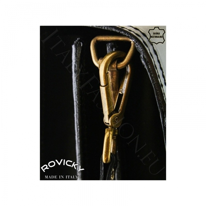 Servieta din piele naturala incapatoare marca Rovicky, Made in Italy - GEA403 [11]