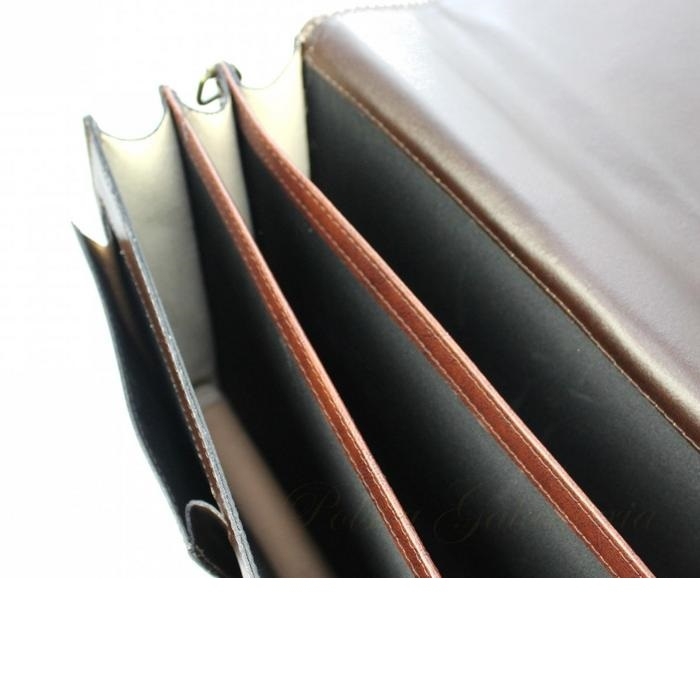 Servieta din piele naturala incapatoare marca Rovicky [7]