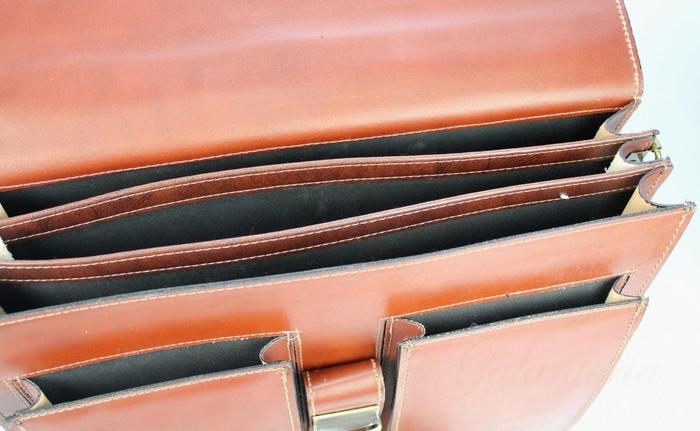 Servieta din piele naturala incapatoare marca Rovicky, Made in Italy - GEA407 [9]