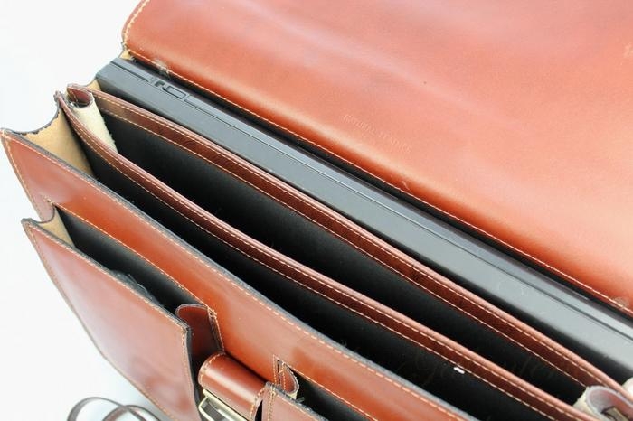 Servieta din piele naturala incapatoare marca Rovicky, Made in Italy - GEA407 [10]