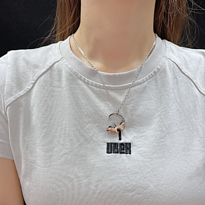 Set 2 coliere cu pisicute Ying si Yang [3]