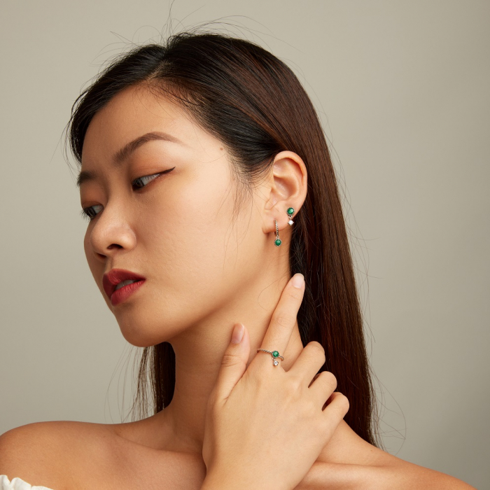 Set argint cu malachit [2]