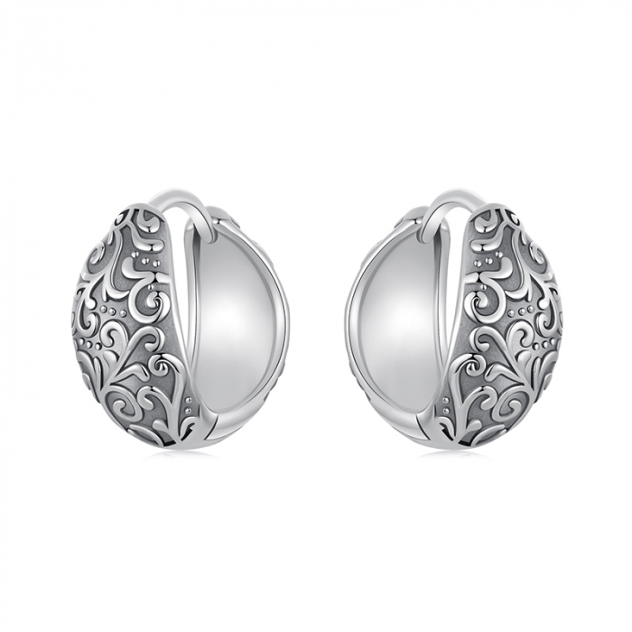 Set argint cu model floral [6]