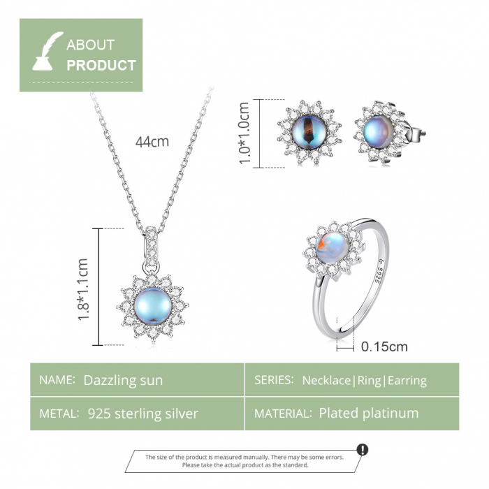 Set argint cu piatra lunii [3]