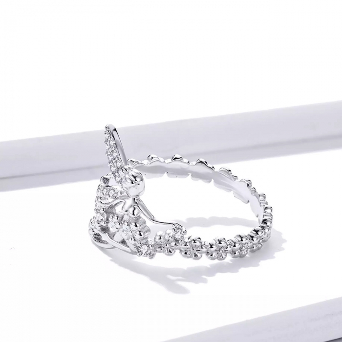 Set argint cu zane si flori [11]