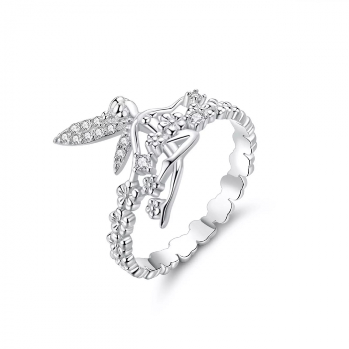 Set argint cu zane si flori [10]