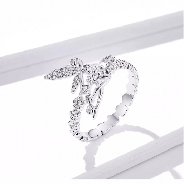 Set argint cu zane si flori [12]