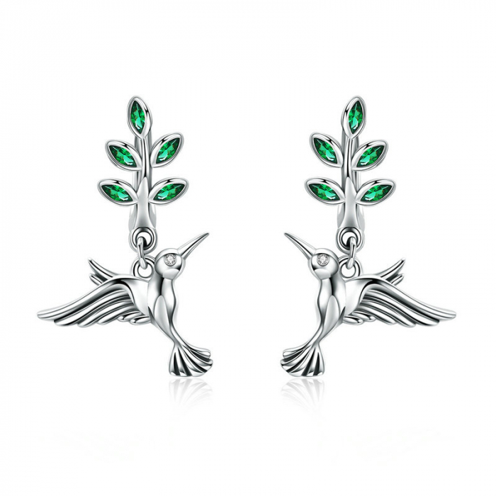 Set argint pasare colibri [9]