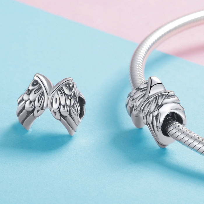 Talisman argint aripi de inger [4]