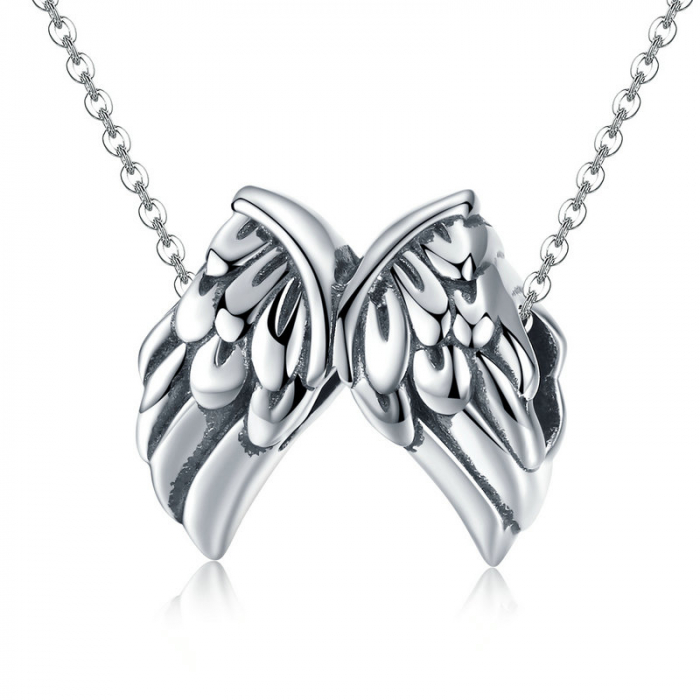 Talisman argint aripi de inger [6]